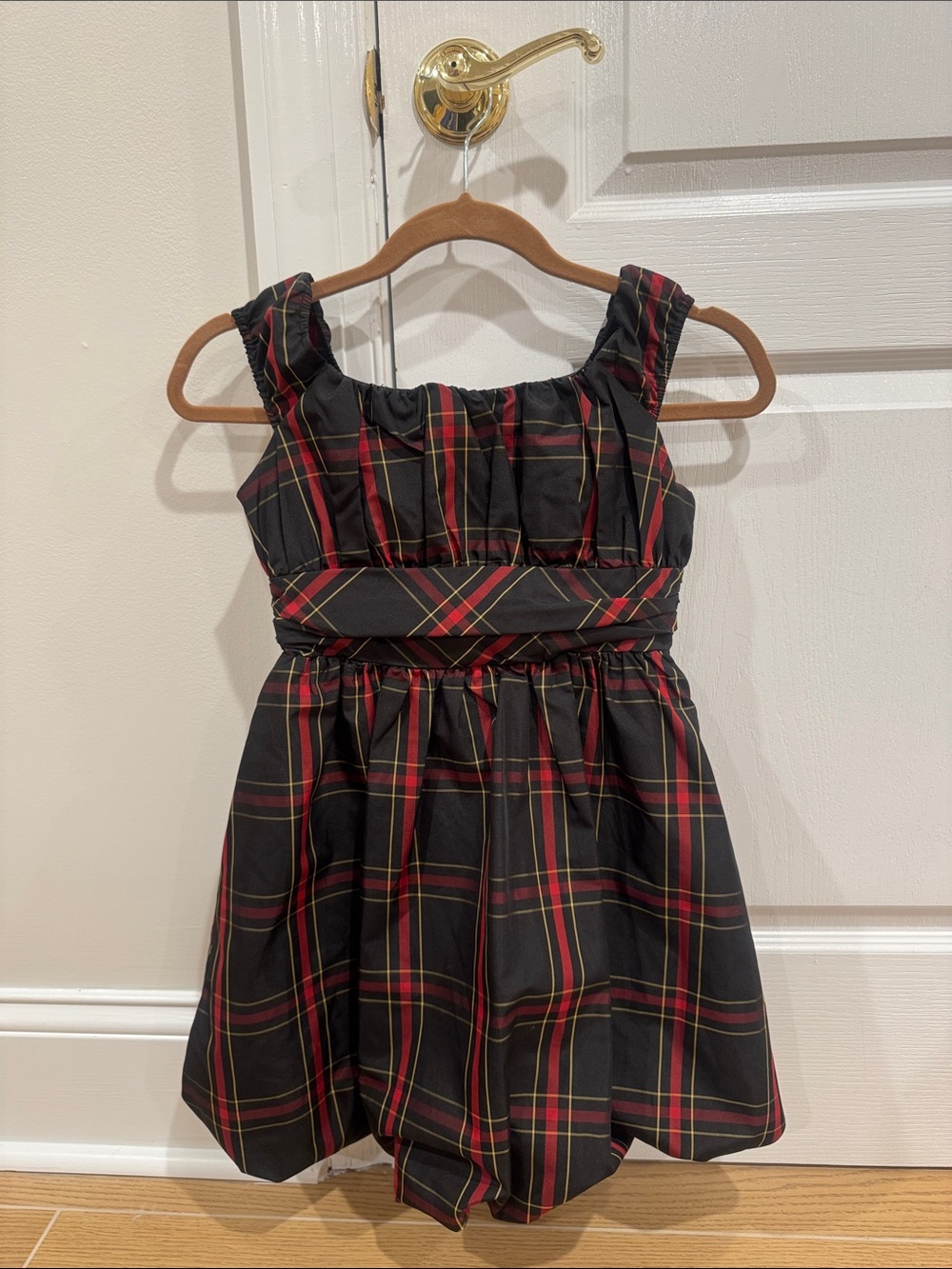 American Living Black and Red Plaid Holiday Dress